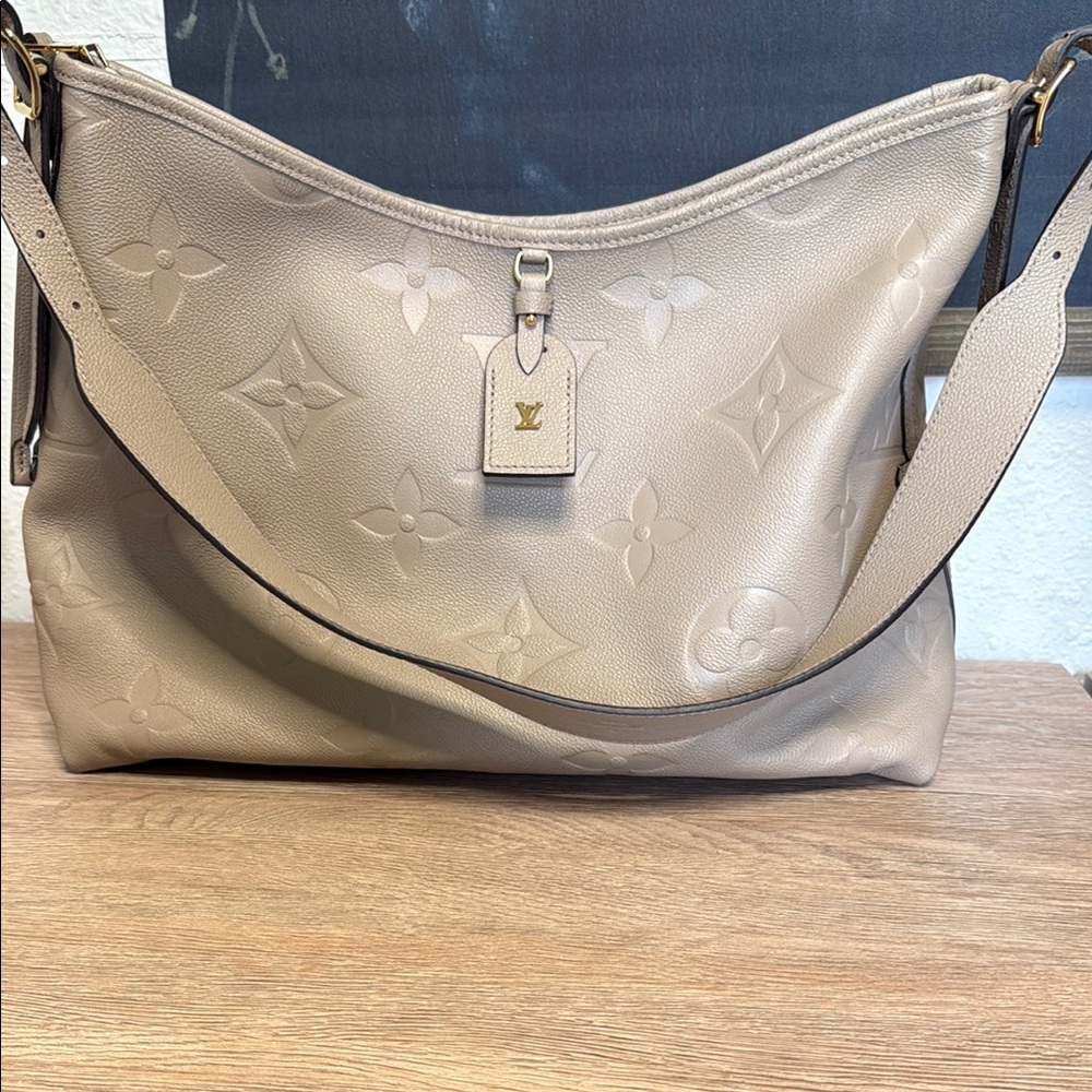 Louis Vuitton Taupe Monogram Shoulder Bag